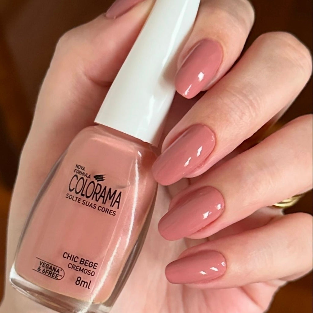 Esmalte Cremoso Colorama Chic Bege 8 ml