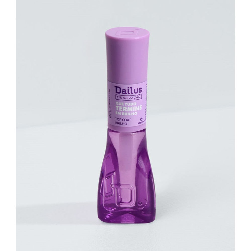 Esmalte Dailus Top Coat Brilho Que Tudo Termine em Brilho 8ml
