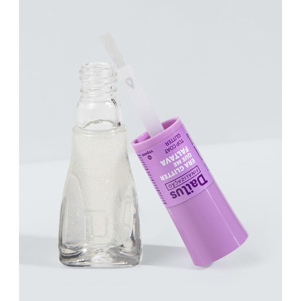 Esmalte Dailus Top Coat Glitter Era Glitter Que Me Faltava 8ml