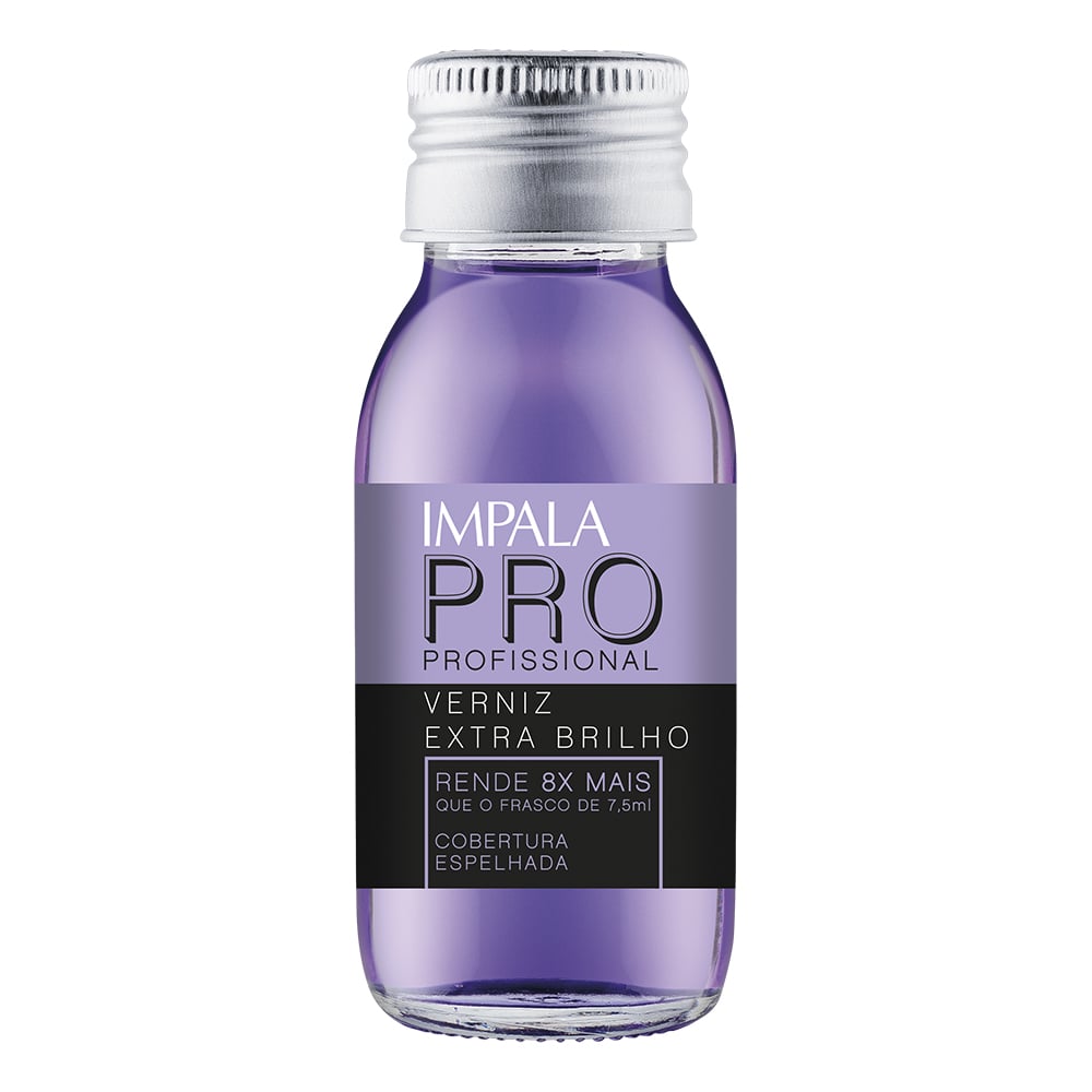 Esmalte de Tratamento Impala Pro Verniz Extra Brilho 60ml