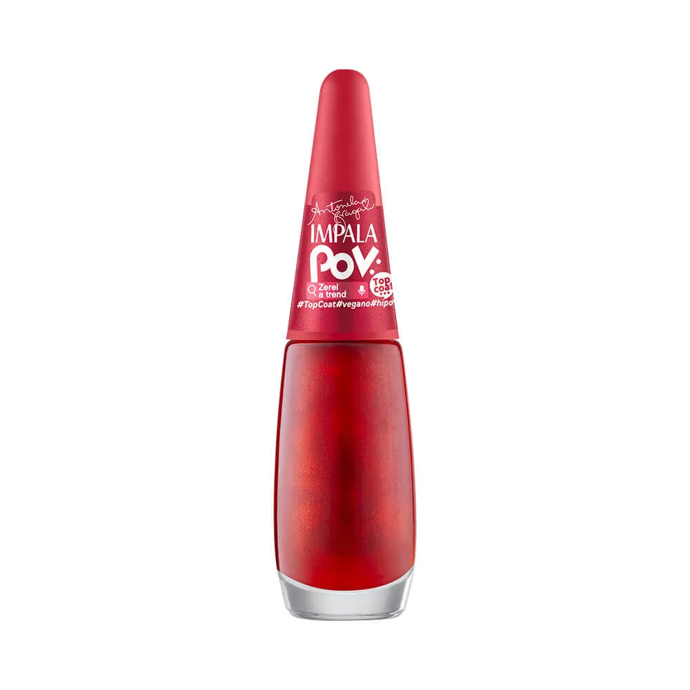 Esmalte Top Coat Glitter Impala POV Zerei a Trend 7,5ml
