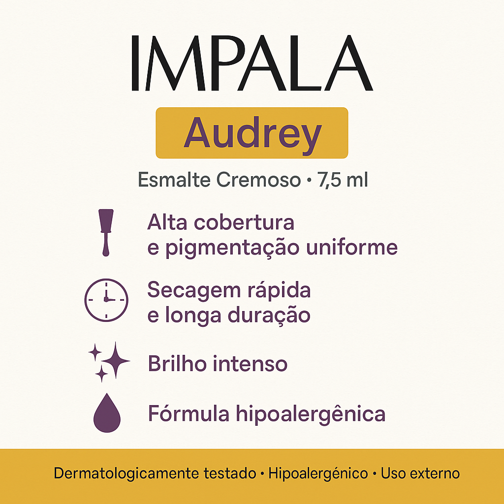 Esmalte Cremoso Impala Audrey 7,5ml