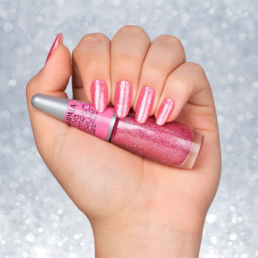 Esmalte Impala Viva, Ame e Brilhe Glitter 3D Ninguém Me Segura