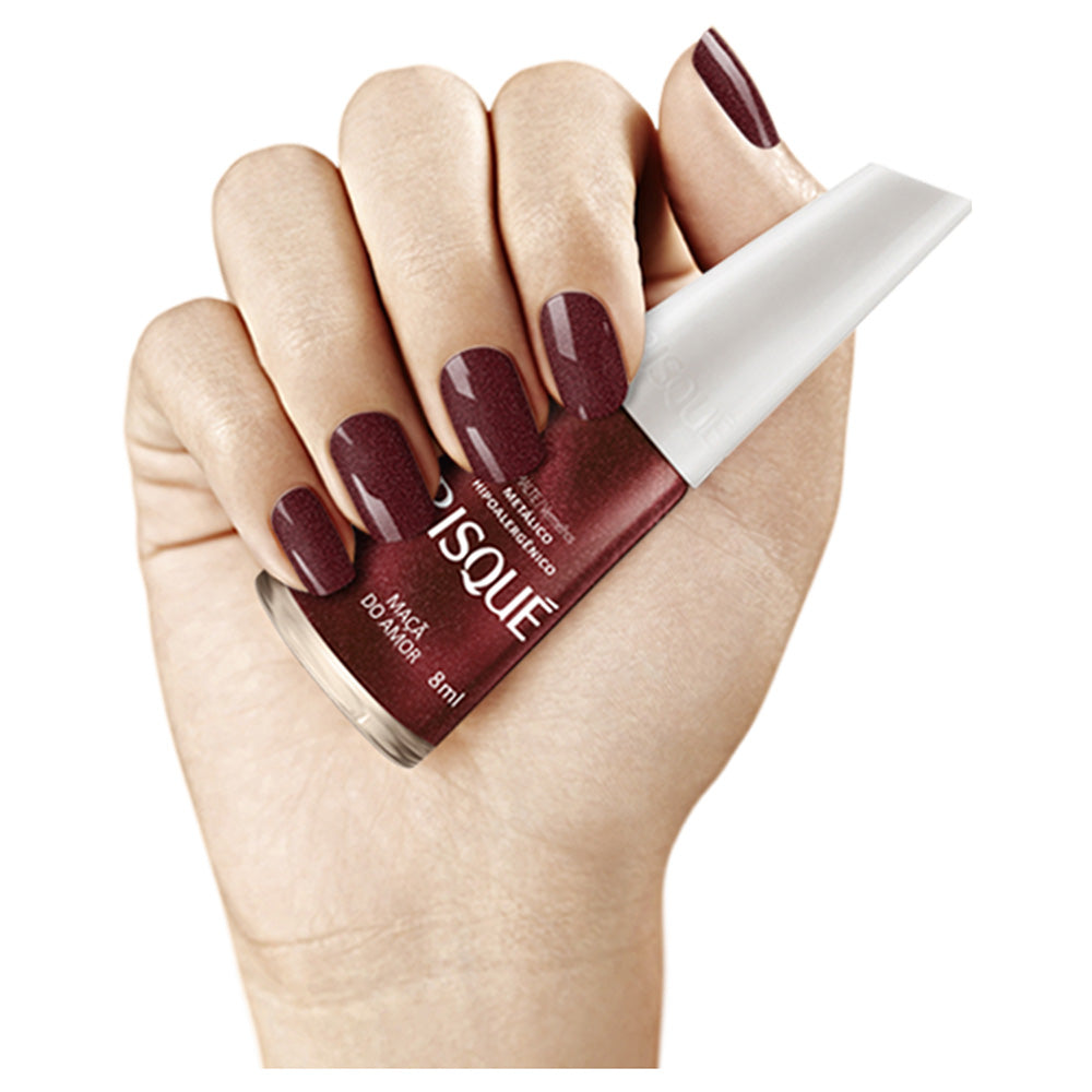 Esmalte Metálico Risqué Maçã do Amor 8ml