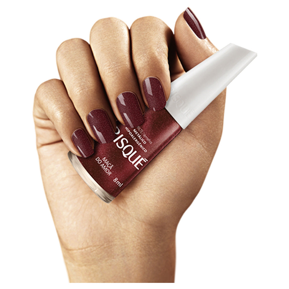 Esmalte Metálico Risqué Maçã do Amor 8ml