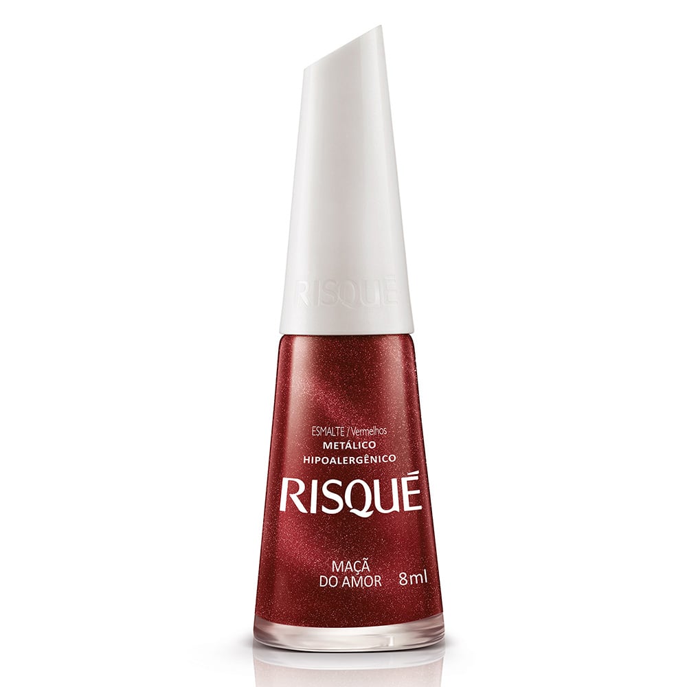 Esmalte Metálico Risqué Maçã do Amor 8ml