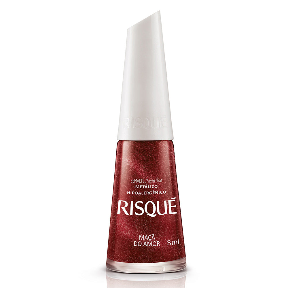 Esmalte Metálico Risqué Maçã do Amor 8ml