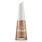 Esmalte Metálico Risqué Ouro Nude 8ml