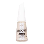 Esmalte Cintilante Risqué Branco Lá Vem Outra Pérola 8ml