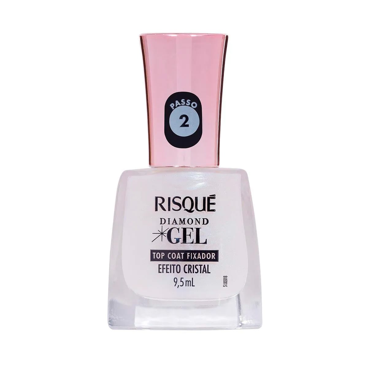 Esmalte Risqué Diamond Gel Efeito Cristal 9,5ml