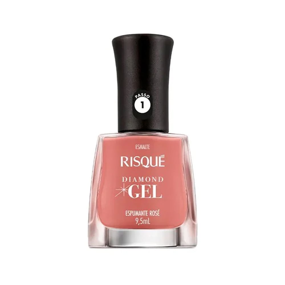 Esmalte Risqué Diamond Gel Espumante Rosé 9,5ml