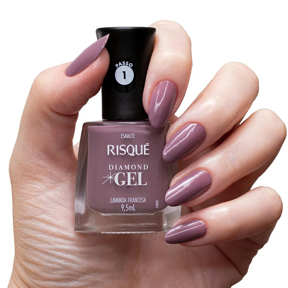 Esmalte Risqué Diamond Gel Lavanda Francesa 9,5ml