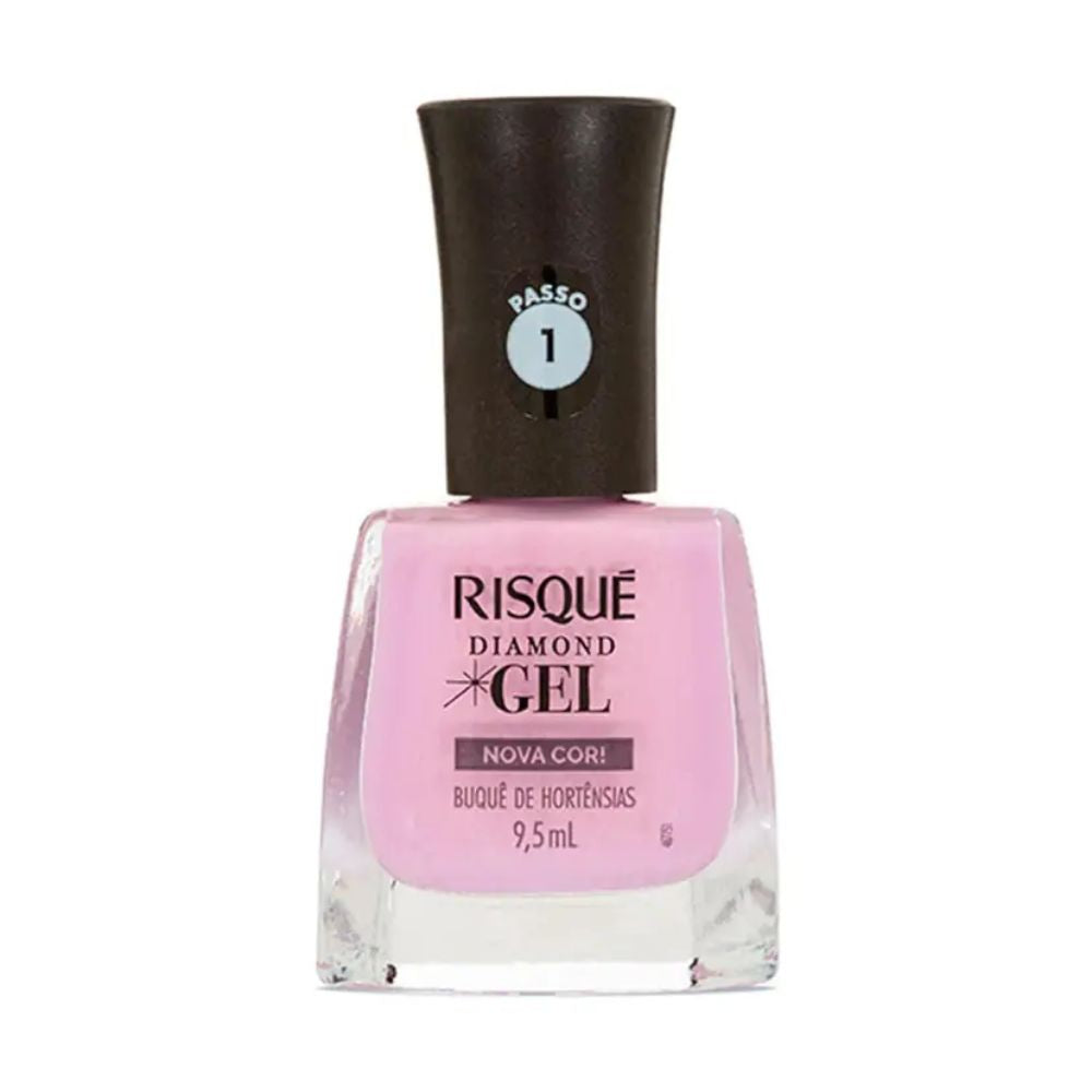 Esmalte Risqué Diamond Gel Buquê de Hortênsias 9,5ml