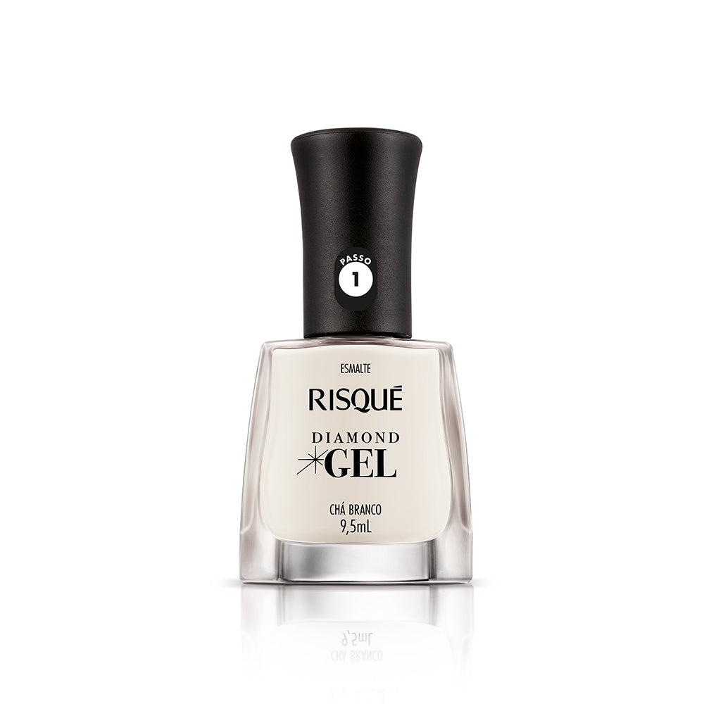 Esmalte Risqué Diamond Gel Chá Branco 9,5ml