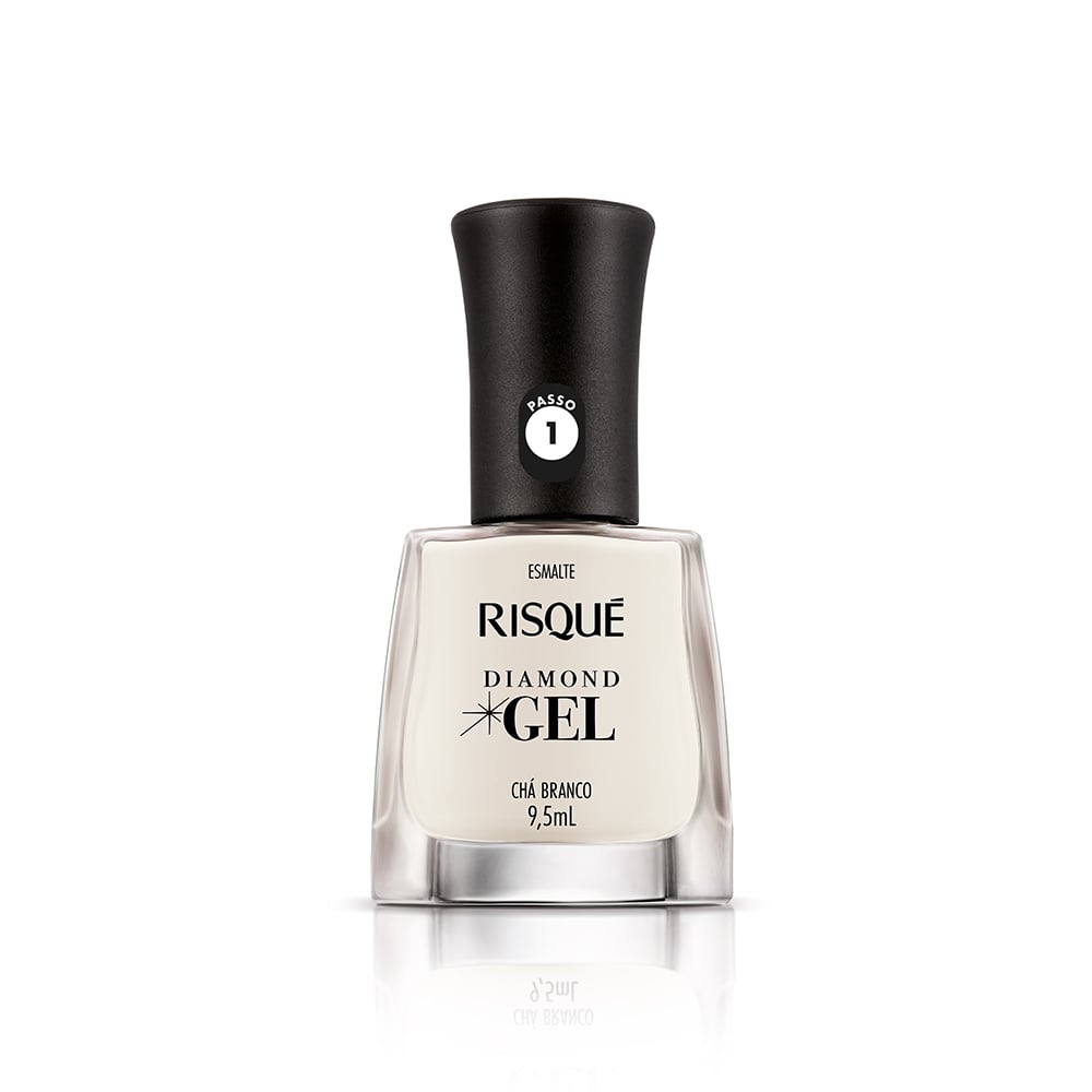 Esmalte Risqué Diamond Gel Chá Branco 9,5ml