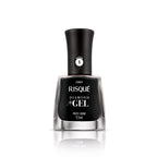 Esmalte Risqué Diamond Gel Preto Caviar 9,5ml