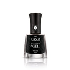 Esmalte Risqué Diamond Gel Preto Caviar 9,5ml