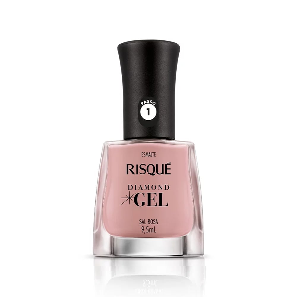 Esmalte Risqué Diamond Gel Sal Rosa 9,5ml