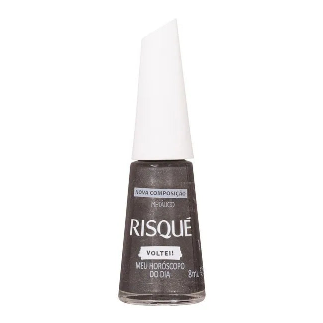 Esmalte Metálico Risqué Marrom Meu Horóscopo do Dia 8ml