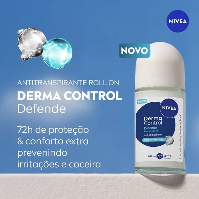 Desodorante Roll-On Nivea Derma Control Defende 50 ml