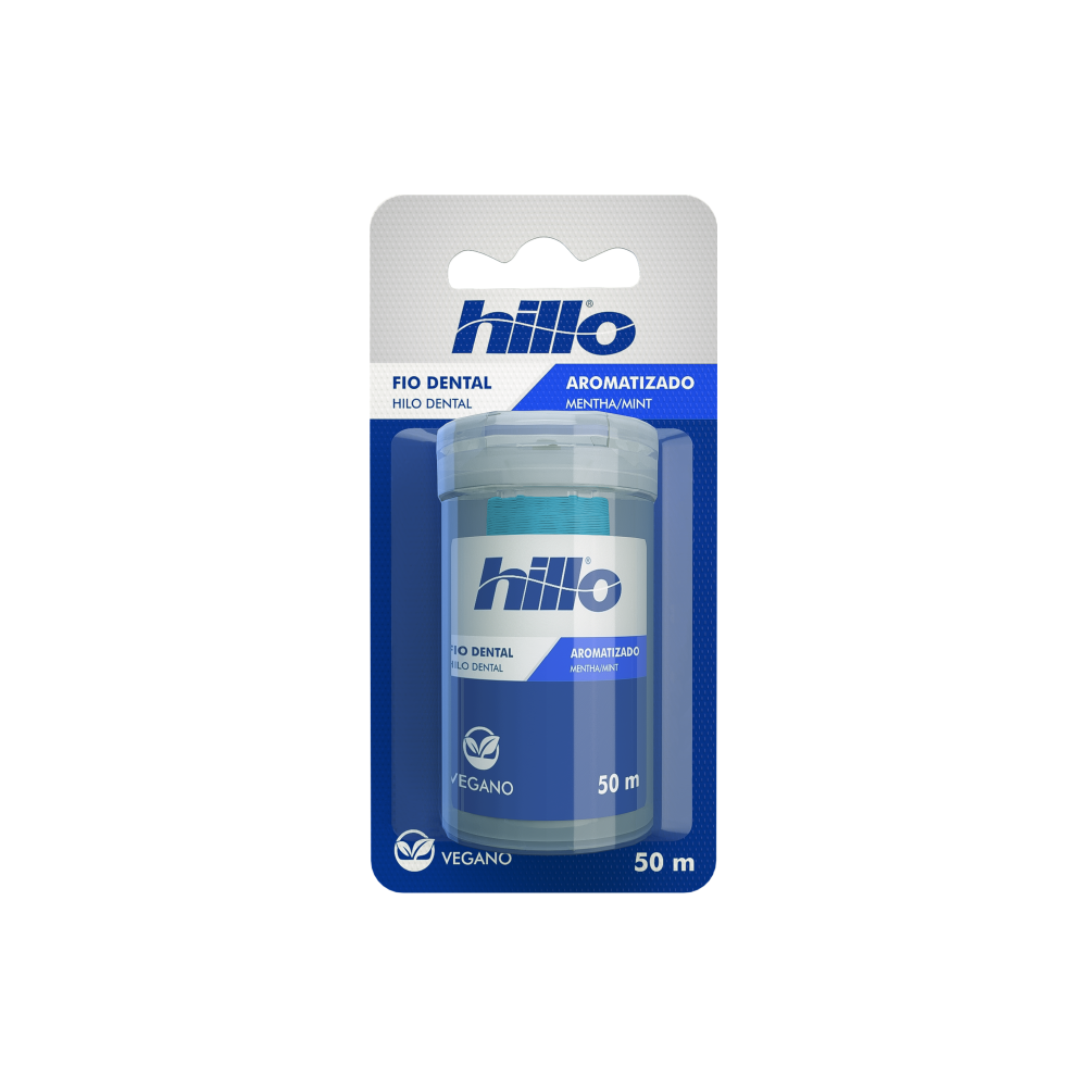 Fio Dental Hillo Vegano Aromatizado Menta 50m