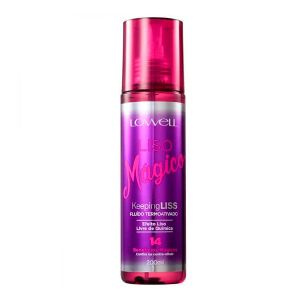 Fluido Termoativado Lowell Keeping Liss Liso Mágico 200ml
