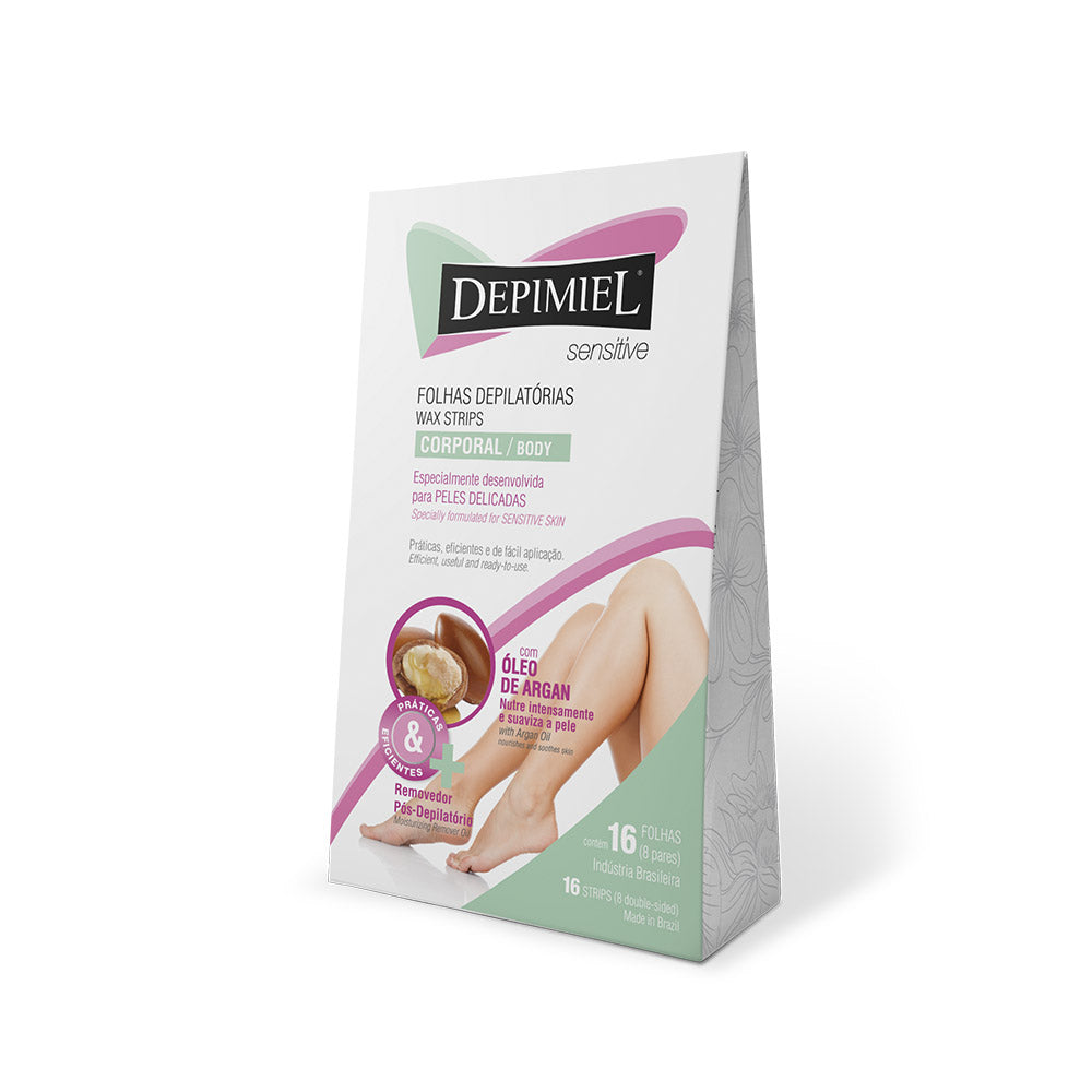 Folha Pronta Depimiel Corporal Sensitive com 16 Unidades