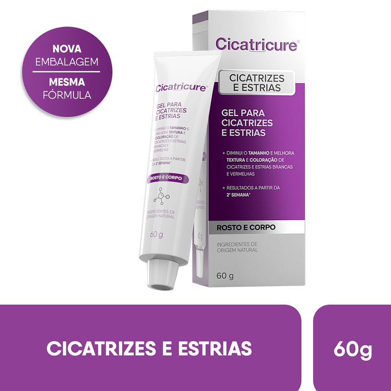 Gel Cicatricure para Cicatrizes e Estrias 60g