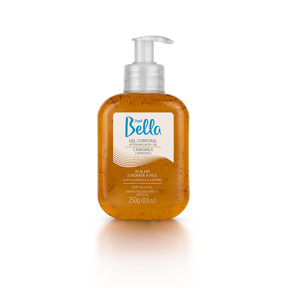 Gel Corporal Depil Bella Camomila Sem Álcool 250g
