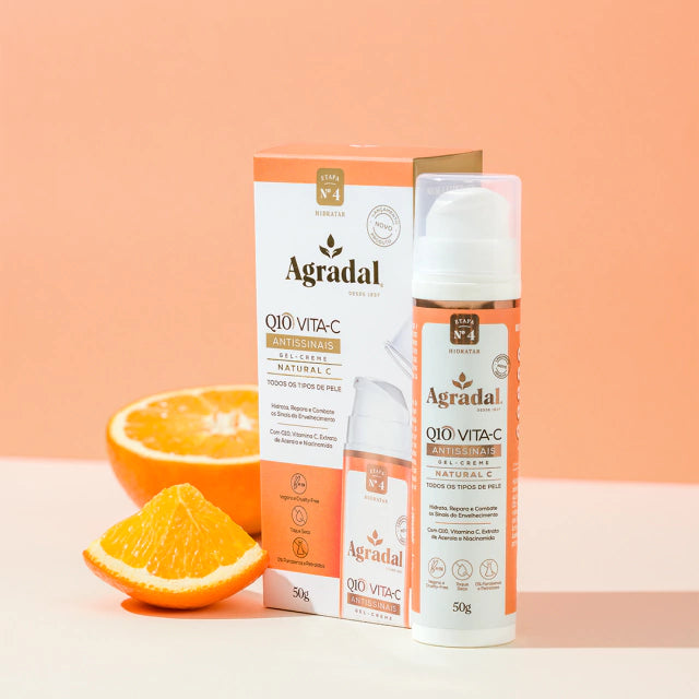 Gel Creme Agradal Q10 Vita-C Antissinais Natural C 50g