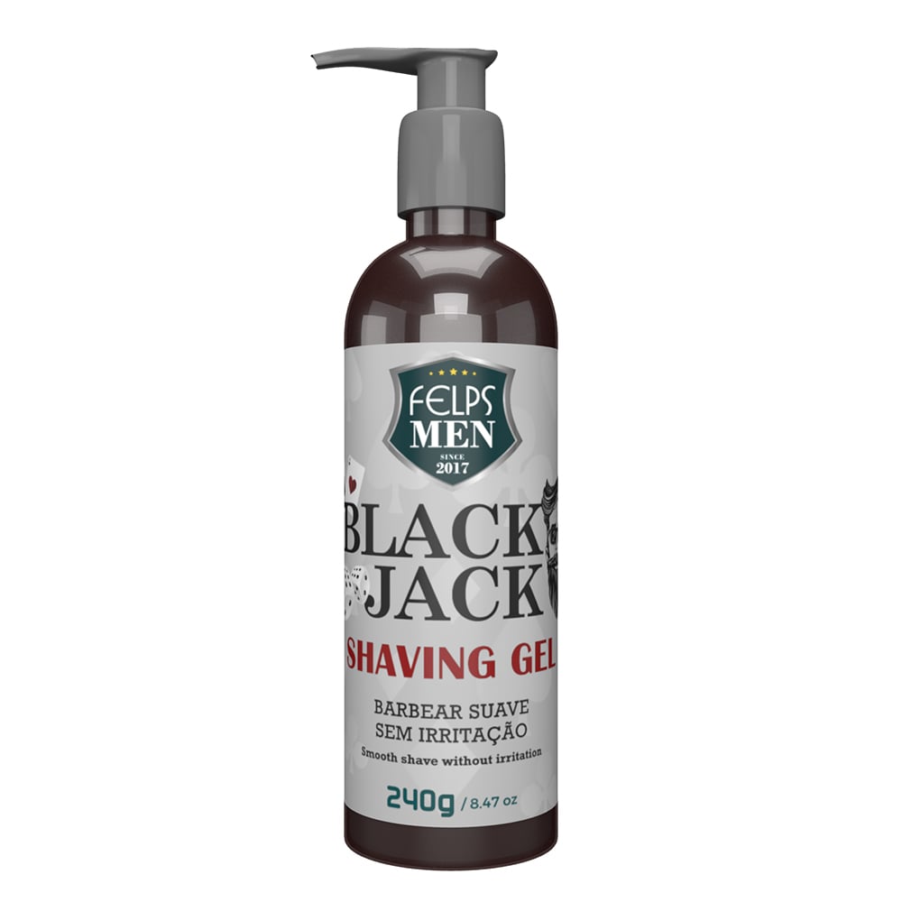 Gel de Barbear Felps Shaving Men Black Jack 240g