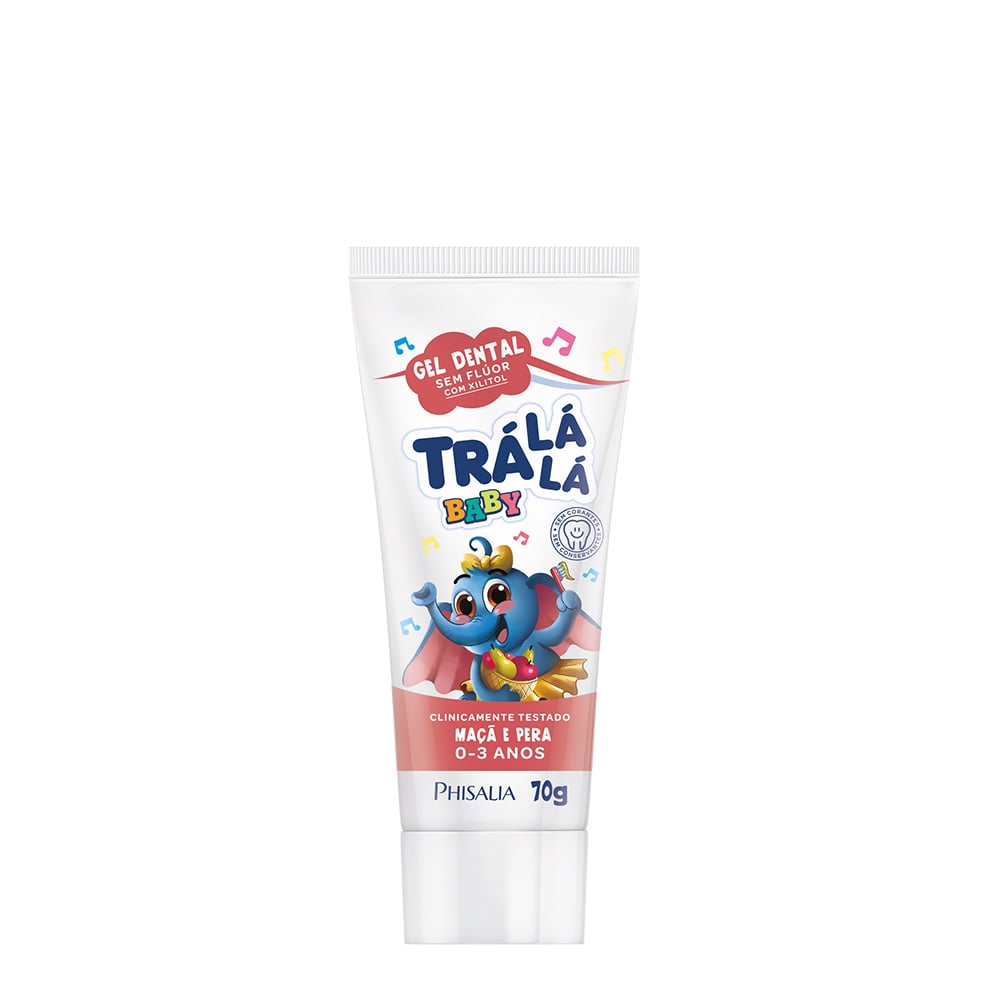 Gel Dental Trá Lá Lá Baby Maçã e Pera 70g