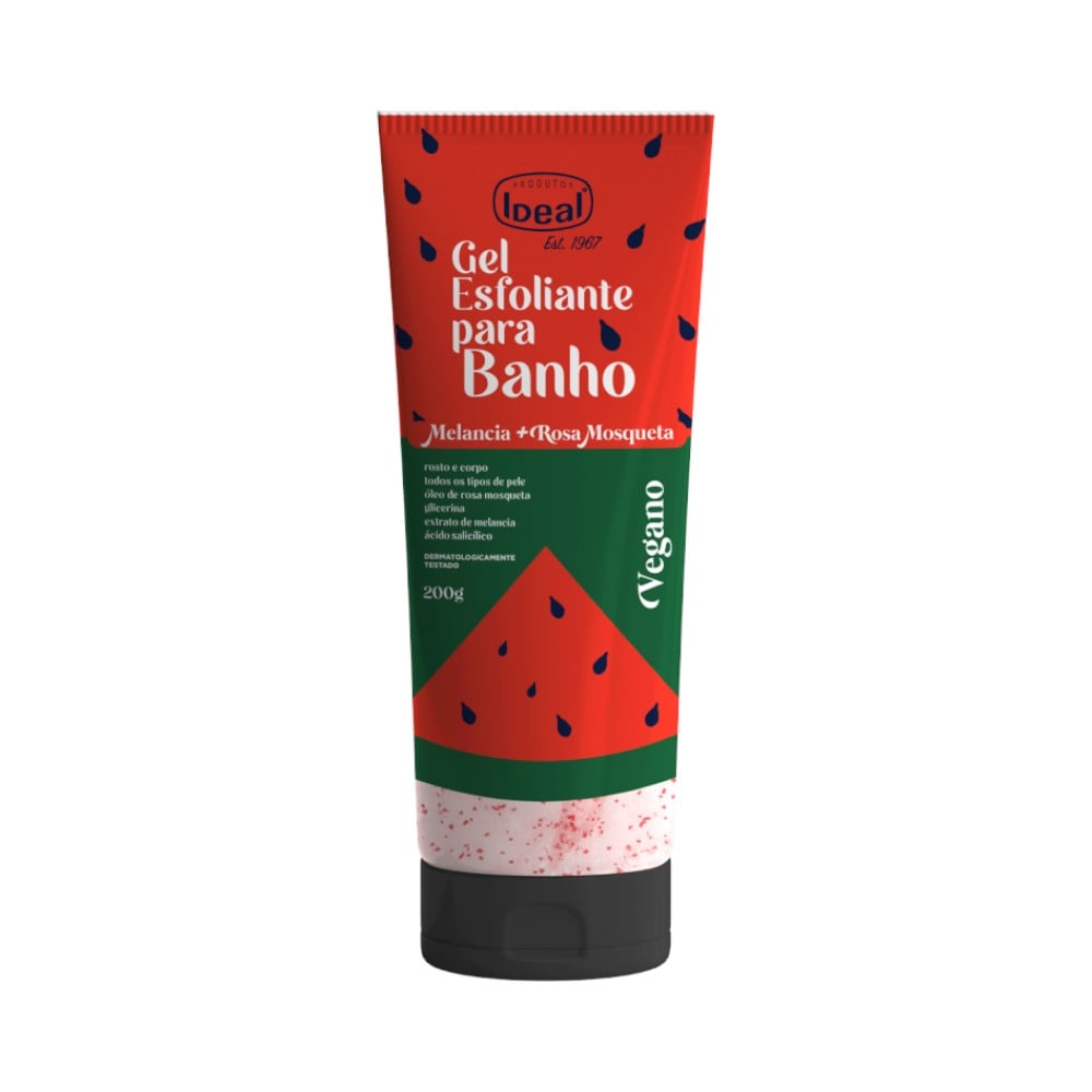 Gel Esfoliante para Banho Ideal Melancia + Rosa Mosqueta 200g