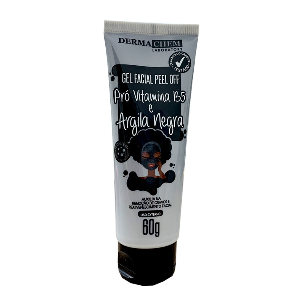 Gel Facial Dermachem Peel Off Pró-Vitamina B5 e Argila Negra 60g