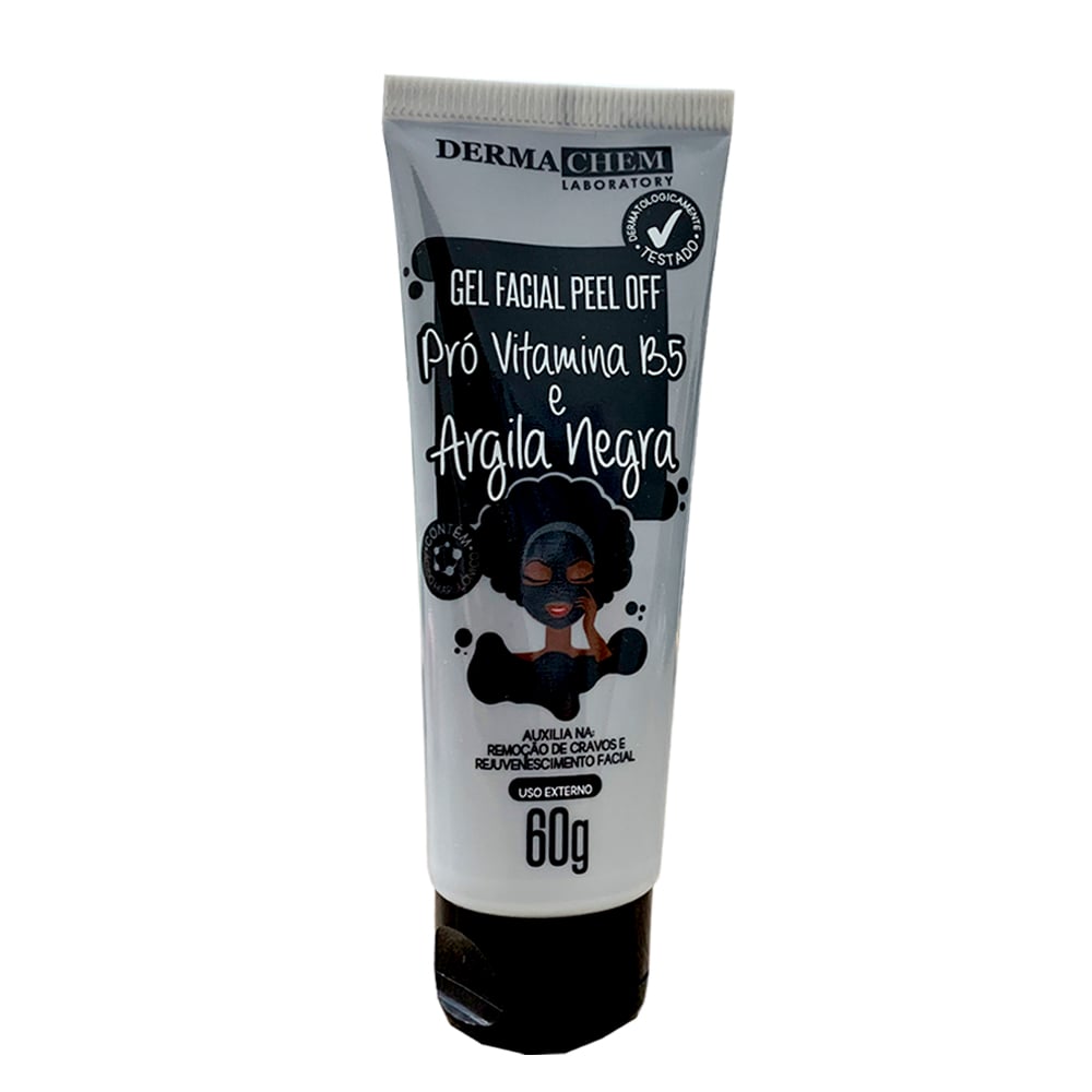 Gel Facial Dermachem Peel Off Pró-Vitamina B5 e Argila Negra 60g