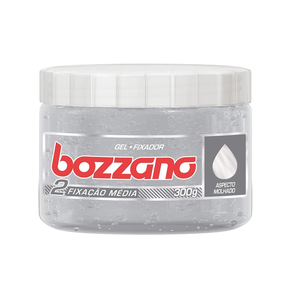 Gel Fixador Bozzano Brilho Molhado Fixação Média 300g