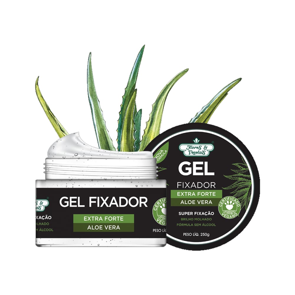 Gel Fixador Flores & Vegetais Tradicional Extra Forte 250g