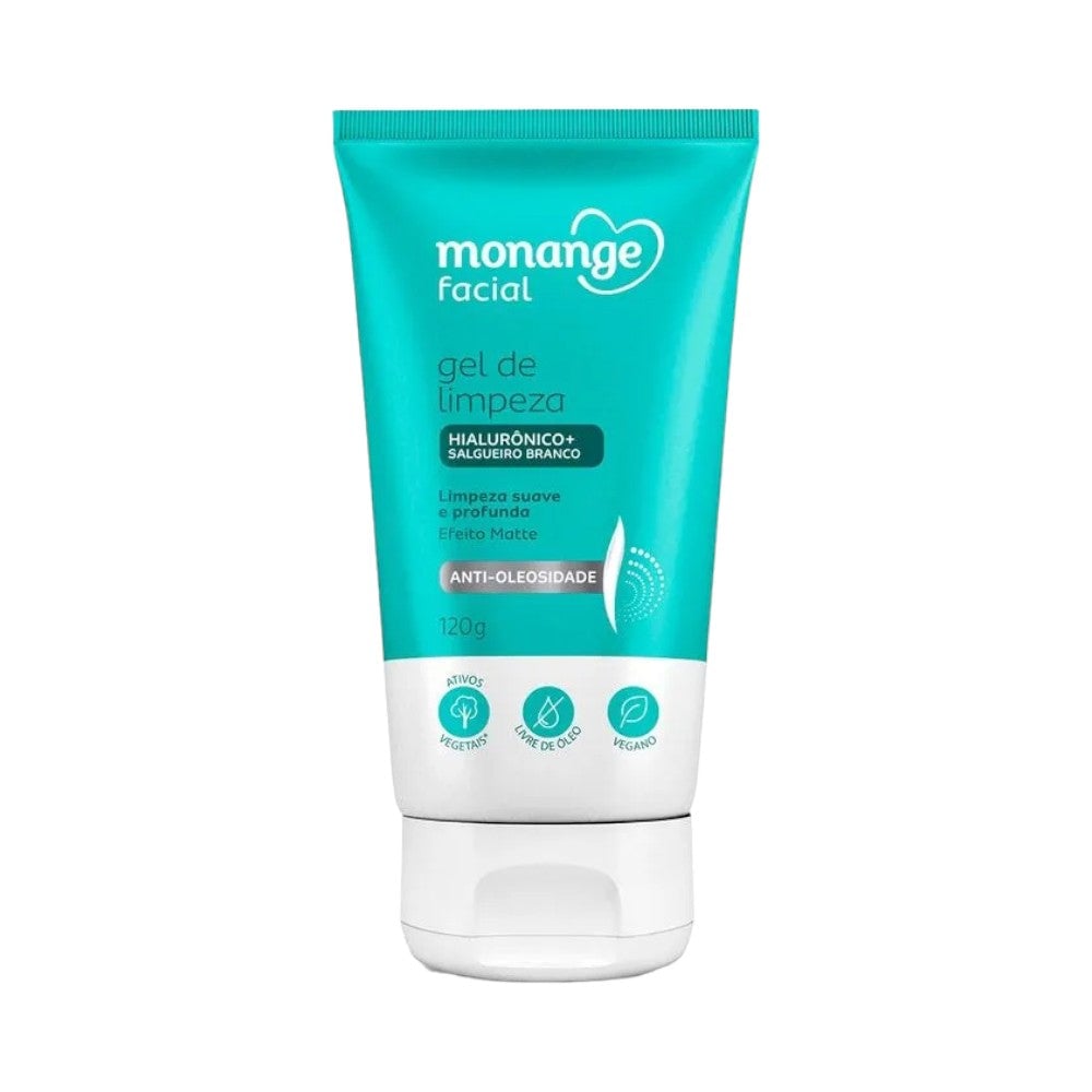 Gel de Limpeza Facial Antioleosidade Monange 120g