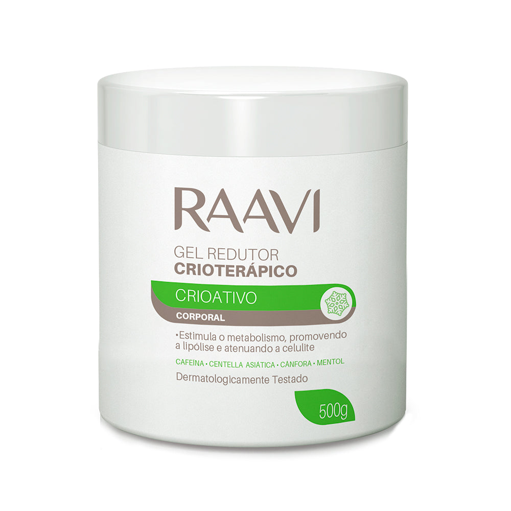 Gel Redutor Raavi Crioterápico Corporal Crioativo 500g