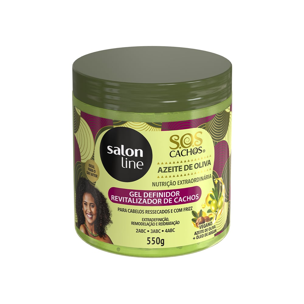 Gel Revitalizante Salon Line S.O.S Azeite de Oliva 550g