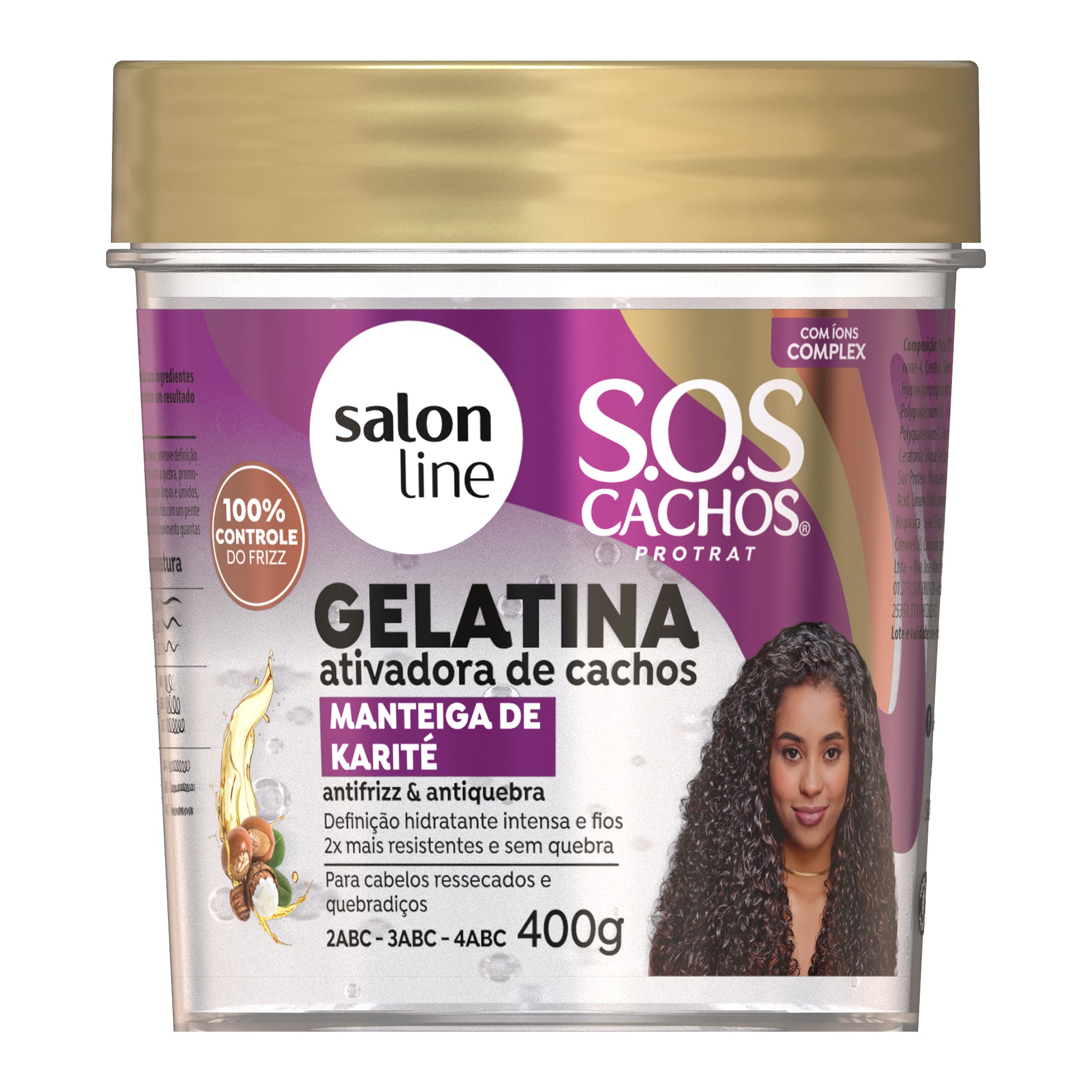 Gelatina Salon Line S.O.S Manteiga de Karité 400g