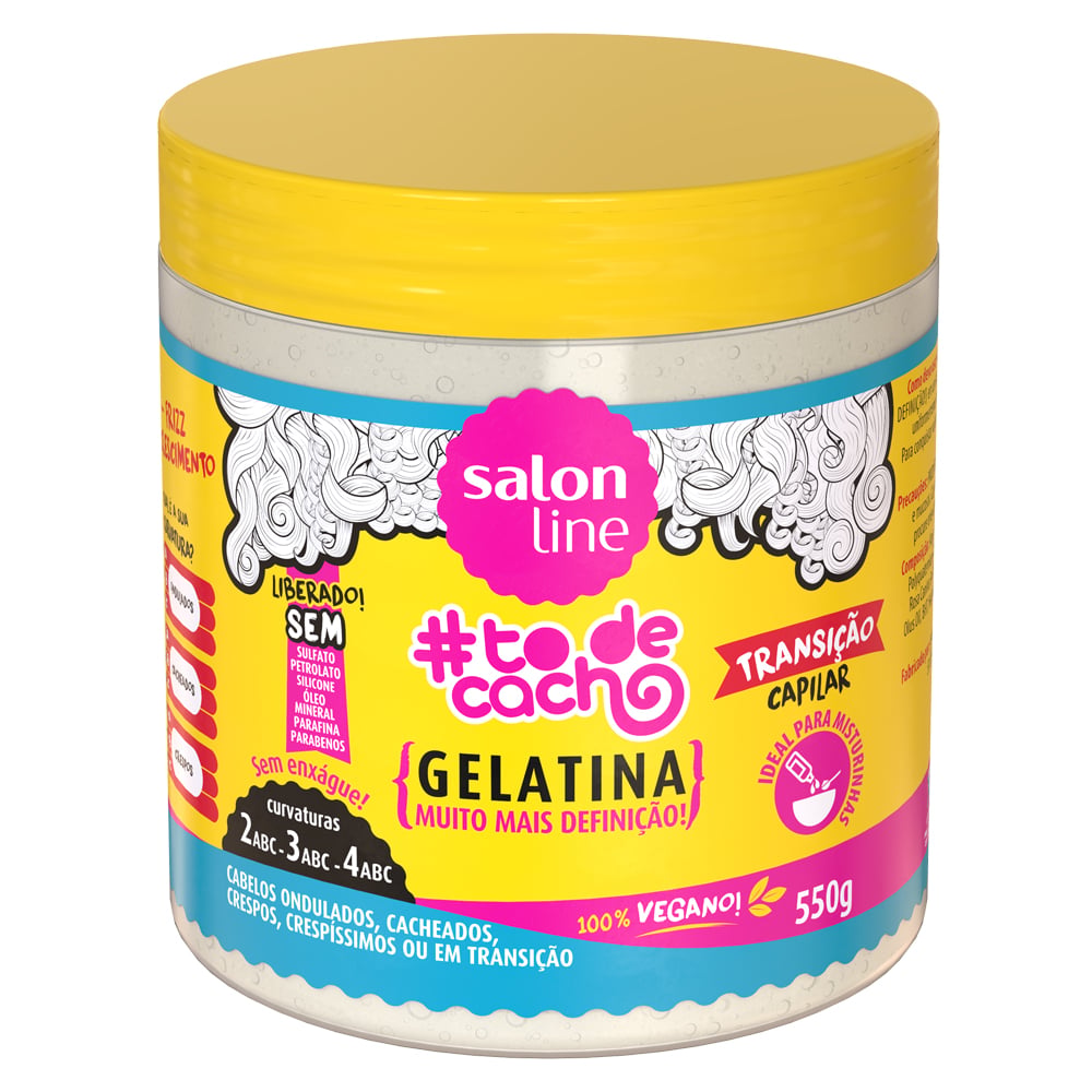 Gelatina Salon Line #ToDeCacho Super Transição Capilar 550g