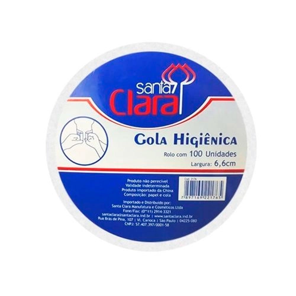 Gola Higiênica Santa Clara Rolo 100 Unidades