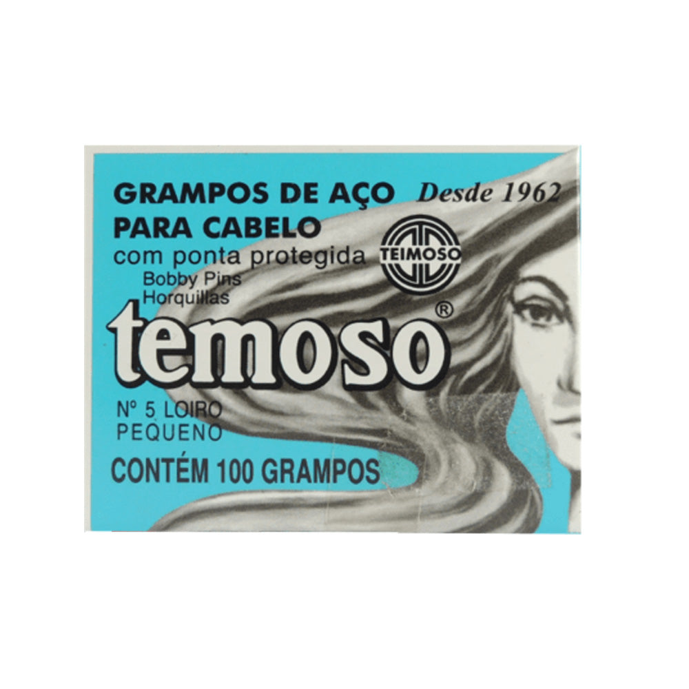 Grampo de Cabelo Teimoso Amarelo Nº 5 100 Unidades
