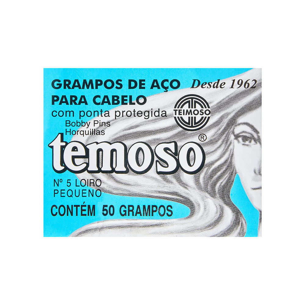 Grampo de Cabelo Teimoso Amarelo Nº 5 50 Unidades