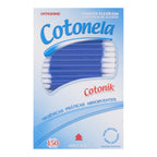 Hastes Flexíveis Cotonela Azul 150 Unidades