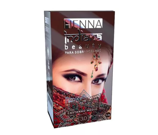 Henna Indiana Beauty Castanho Médio 1,1g