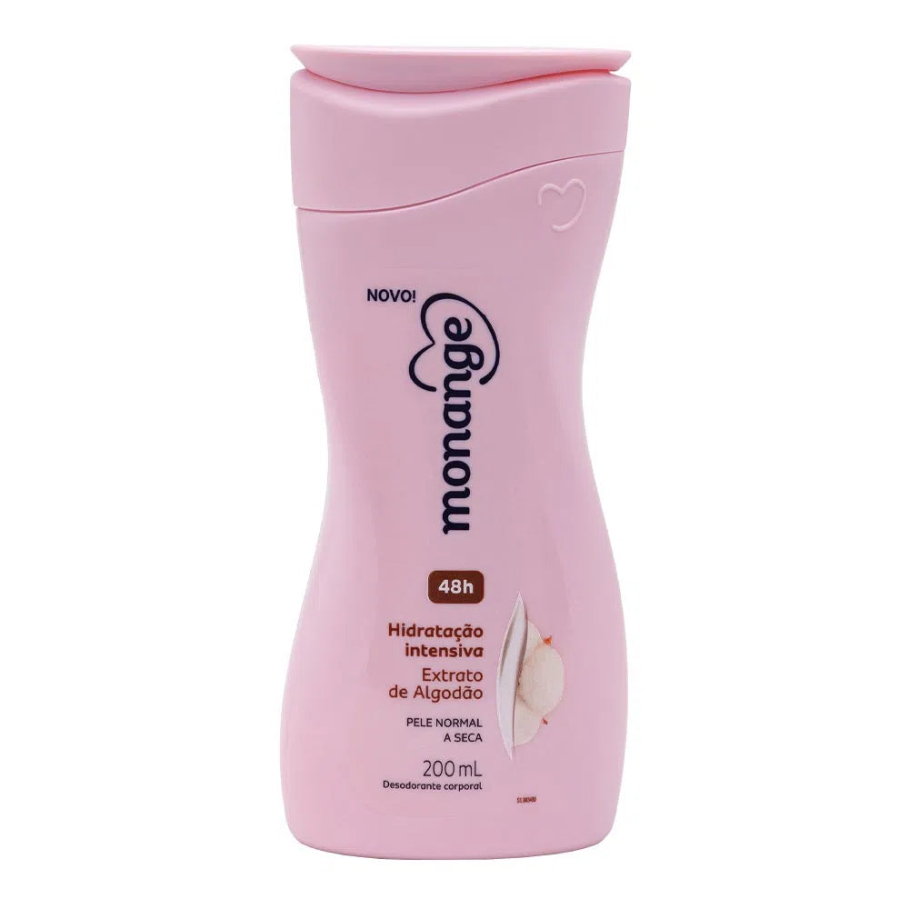 Hidratante Corporal Monange Hidratação Intensiva Pele Normal a Seca com Ação Desodorante 200ml