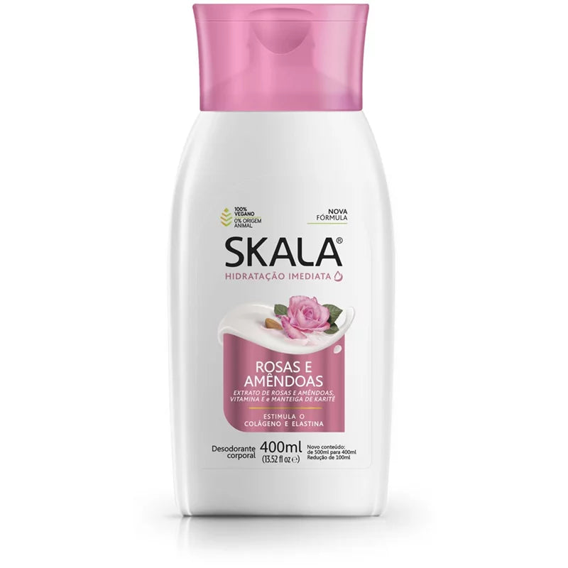 Loção Hidratante Corporal Skala Rosas e Amêndoas 400ml