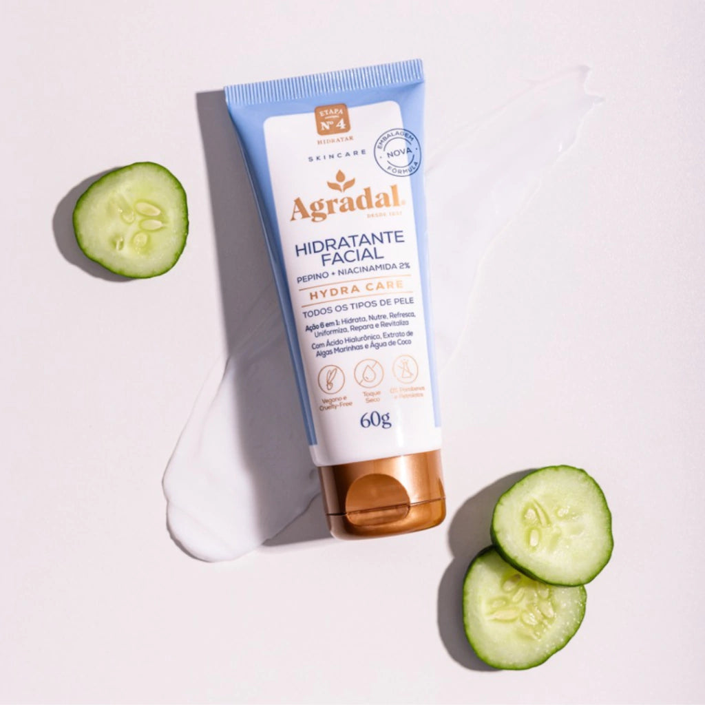 Hidratante Protetor Facial Agradal FPS 35 Ultra Fluído Hydra Care 50g